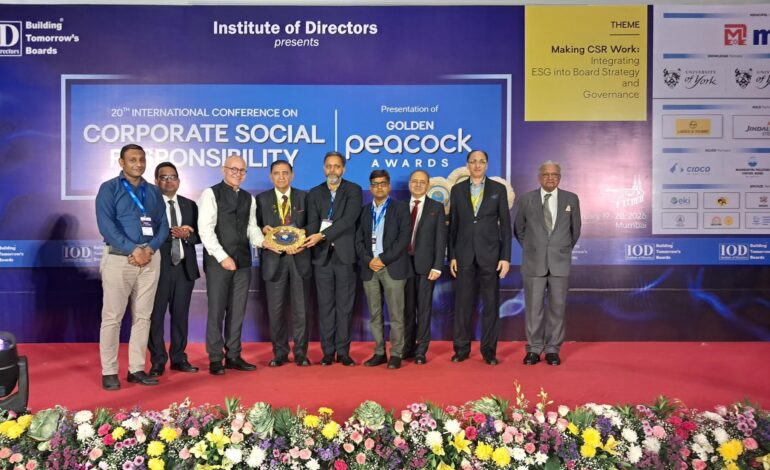 Swaraj Tractors Wins Golden Peacock Award for CSR Excellence