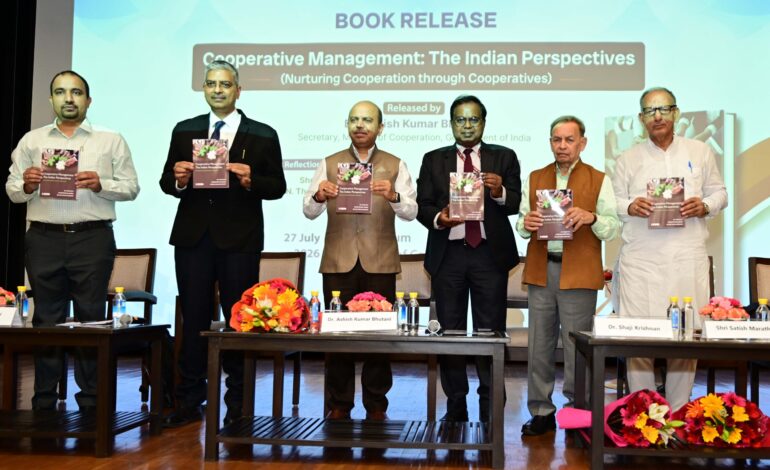Cooperation Secretary Dr Ashish Kumar Bhutani Releases Book on Cooperative Management